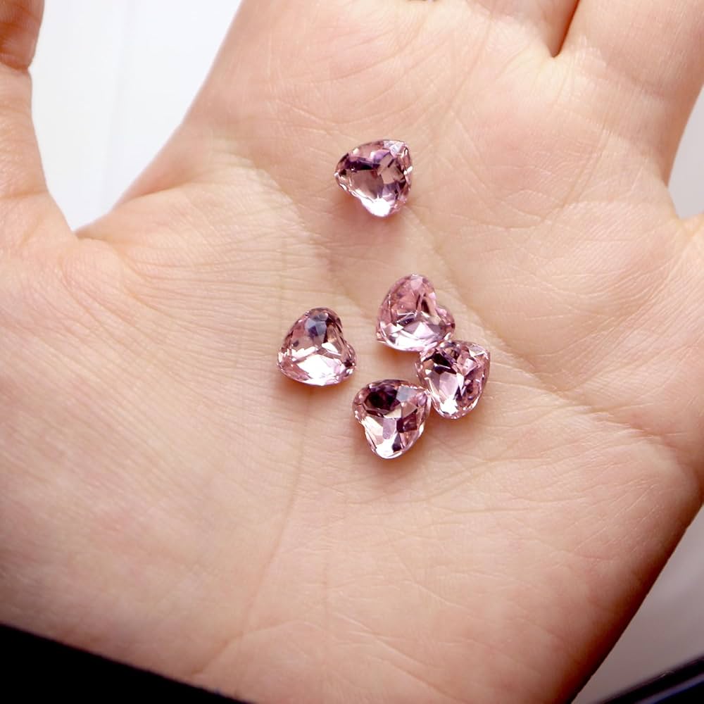 ネイルパーツ jewelry orb heart pink 2P 楽天市場】ハート ジルコニア製 ジュエリー クリスタル ピンク
